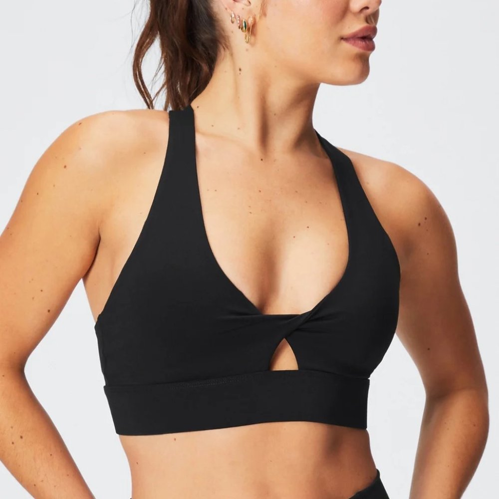 NWT-Fabletics Oasis Twist Medium Impact Sports Bra - Large